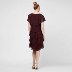 Georgette Tiered Cocktail Dress