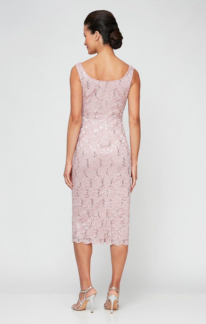 Lace Jacket Dress with Sequin Detail – S.L. Fashions
