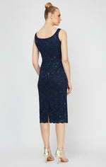 Lace Jacket Dress with Sequin Detail