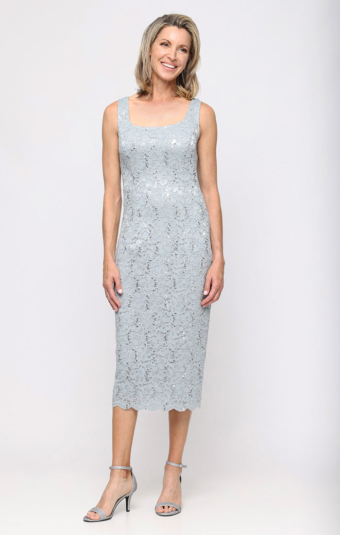 Petite Lace Jacket Dress with Sequin Detail