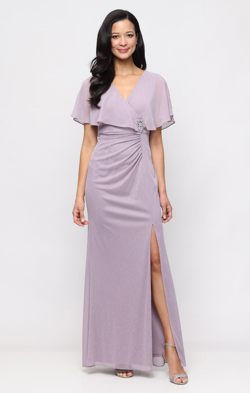 plus size embellished chiffon overlay dress R M Richards Plus Size Matte Jersey Chiffon V-Neck Caplet Overlay Rhinestone Mother of the Bride Dress , Womens, 22W, Wedgewood