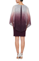 Regular - Shimmer Bodre Popover Dress with Stretch Jersey Sheath
