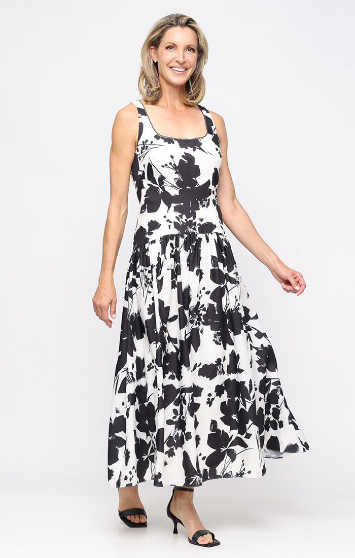 sl fashions illusion soutache-trim party dress Jersey Sheath Dress with Asymmetric Chiffon Capelet with Embellished Illusion Panel